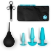 B-vibe Blue Anal Training Butt Plug 7 Piece Education Set