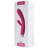 Svakom Angel Pink Heating Ribbed Rabbit Dual Stimulation Vibrator 