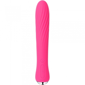 Svakom Anya Pink 7.7" Powerful Ribbed & Warming Whisper Quiet Vibrator 