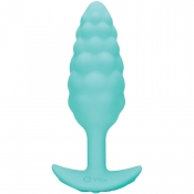 B-Vibe Zoe Ligon Collection Blue Bump Texture Vibrating Anal Plug