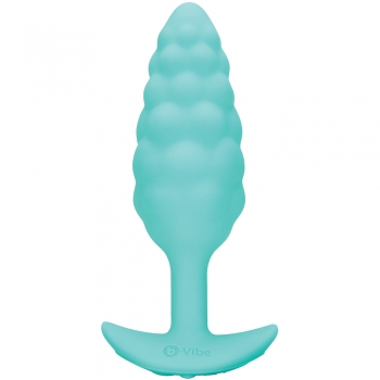 B-Vibe Zoe Ligon Collection Blue Bump Texture Vibrating Anal Plug