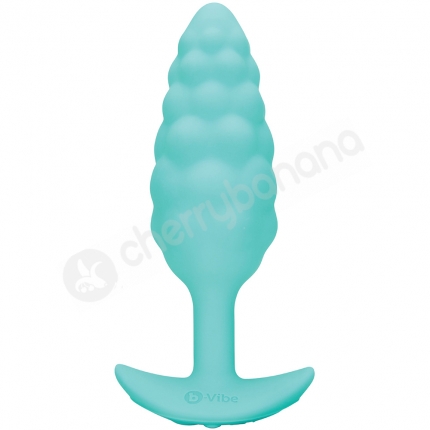 B-Vibe Zoe Ligon Collection Blue Bump Texture Vibrating Anal Plug