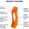 Satisfyer Candy Cane Orange Vibrating Stimulator