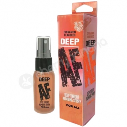Deep AF Cinnamon Flavoured Numbing Deep Throat Spray 29ml