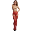 Red Le Desir Rhinestone Pantyhose