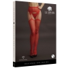 Red Le Desir Rhinestone Pantyhose