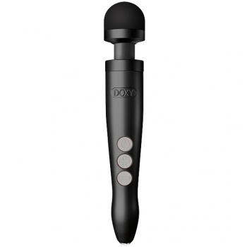 Doxy Rechargeable Die Cast 3R Matte Black Vibrating Massager Wand