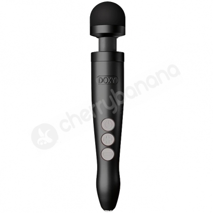 Doxy Rechargeable Die Cast 3R Matte Black Vibrating Massager Wand