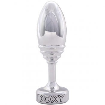 Doxy Ribbed Aluminium Butt Plug