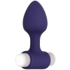 Evolved Dynamic Duo Blue 2 Sized Butt Plugs With Interchangeable Bullet Vibe 