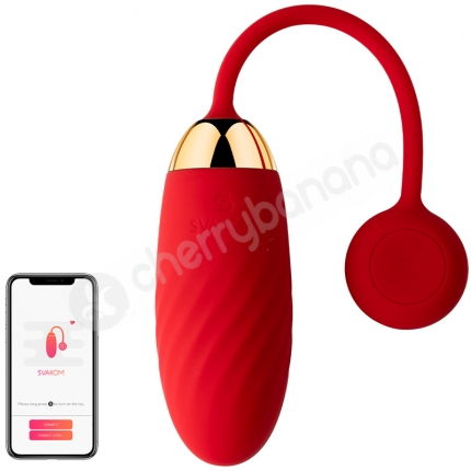 Svakom Ella Red App Controlled Vibrating Bullet Egg