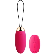 Svakom Elva Red Silicone Vibrating Bullet Egg With Remote Control