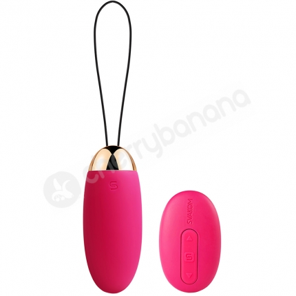 Svakom Elva Red Silicone Vibrating Bullet Egg With Remote Control