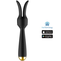 Svakom Emma Neo App Controlled Black Heating Wand With Attachment 