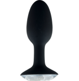Crystal Amulet Black Large Jewelled Butt Plug