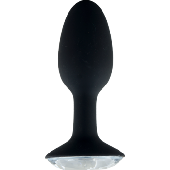 Crystal Amulet Black Large Jewelled Butt Plug