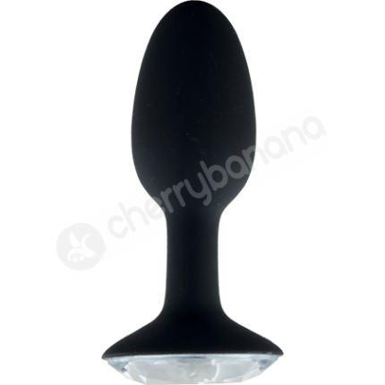 Crystal Amulet Black Large Jewelled Butt Plug