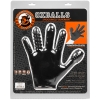 Oxballs Finger Fuck Glove Black Soft Rubbery Glove With 5 Different Digit Shapes & Textures