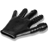 Oxballs Finger Fuck Glove Black Soft Rubbery Glove With 5 Different Digit Shapes & Textures