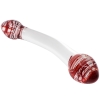 Crystal Pleasures Glass Red Head Lover Double Dildo