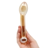 Crystal Pleasures Glass Honey Treat Angled Bulb Double Dildo