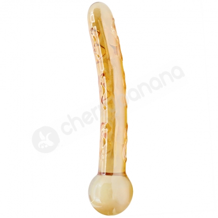 Crystal Pleasures Glass Honey Treat Double Fantasy Dildo Crystal Pleasures Glass Honey Treat Double Fantasy Dildo