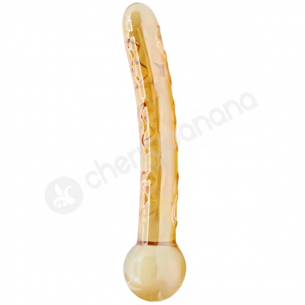 Crystal Pleasures Glass Honey Treat Double Fantasy Dildo