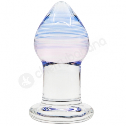 Crystal Pleasures Glass Purple Rain Butt Plug