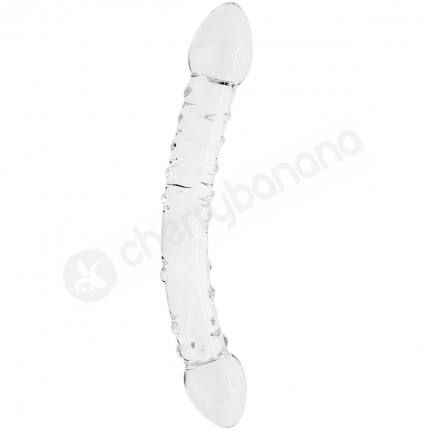 Crystal Pleasures Glass Spiral Temptation Double Dildo