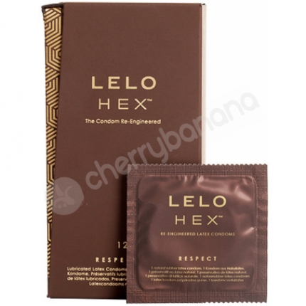 Lelo Hex Condoms Respect XL Size 12 Pack Lelo Hex Condoms Respect XL Size 12 Pack