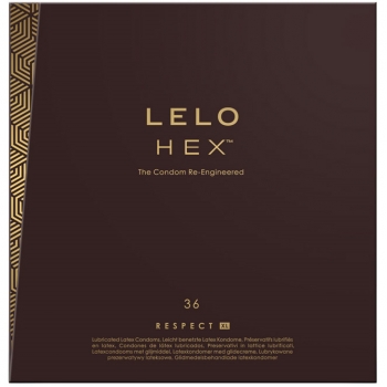 Lelo Hex Condoms Respect XL Size 36 Pack