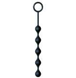 S-Drops Black Silicone Anal Beads