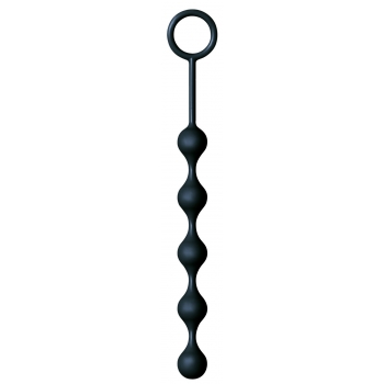 S-Drops Black Silicone Anal Beads