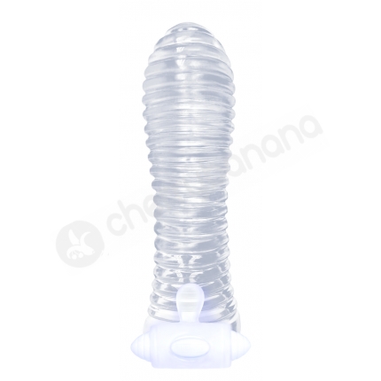 Sextenders Vibrating Ribbed Penis Sleeve