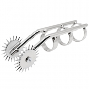 Sinister Steel Finger 2 Wheel Spiked Pleasure Pinwheel