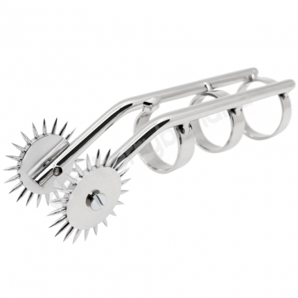 Sinister Steel Finger 2 Wheel Spiked Pleasure Pinwheel