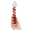 Crystal Pleasures Glass Swirled Candy Dildo