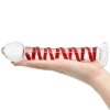 Crystal Pleasures Glass Swirled Candy Dildo