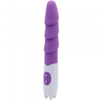 Cherry Banana Purple 10 Speed Ribbed Pleasure Vibrator