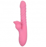 Cherry Banana Pink Seduction Thrusting Rabbit Vibrator