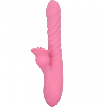 Cherry Banana Pink Seduction Thrusting Rabbit Vibrator