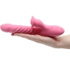 Cherry Banana Pink Seduction Thrusting Rabbit Vibrator