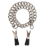 Cherry Banana Silver Nipple Clamps With Chain