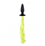 Unicorn Tails Black/Yellow Pony Tail Butt Plug