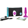 B-Vibe Novice Plug Purple 4" Vibrating R/C Butt Plug With Travel Case