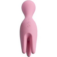 Svakom Nymph 2 in 1 Pink Silicone Foreplay Couples Vibrator