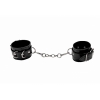 Ouch Black Leather Cuffs
