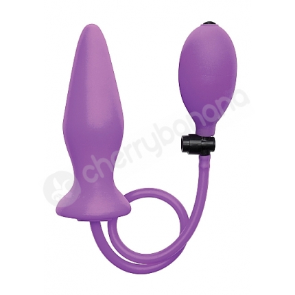 Ouch Purple Inflatable Silicone Plug