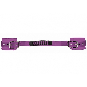 Ouch! Purple Adjustable Leather Handcuffs