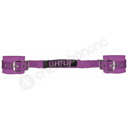 Ouch! Purple Adjustable Leather Handcuffs